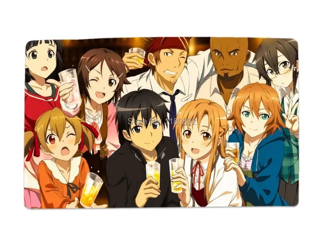 Sword Art Online Ii Anime Characters Desk Mouse Pad Table Play Mat