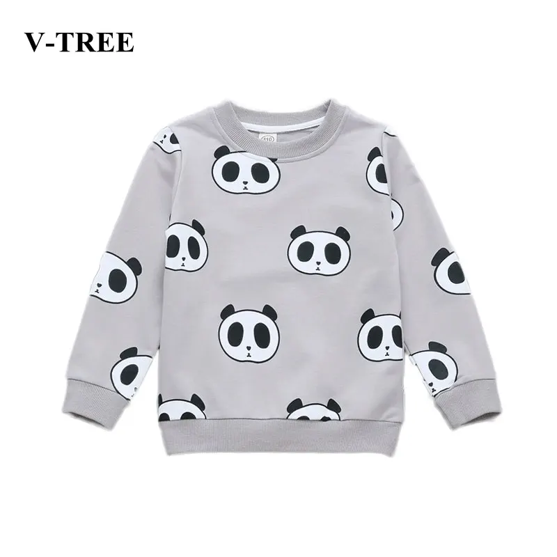 

V-TREE Girls Shirts Full Sleeve Kids Blouses Children Tops Cotton Boys Sweatshirt 2018 Spring T Shirt For Baby Outfits Clothing