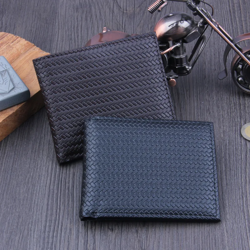 

Weave Men Wallets Fashion Male Clutch Wallet Men Long Purses Card Holder Purses Men Coin Purse