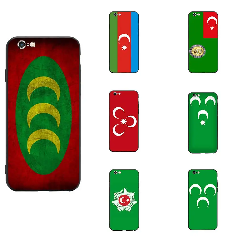 تركيا التركية العثماني الإمبراطورية الأخضر العلم موضوع TPU الهاتف حالات غطاء شخصية صور صورة ل فون 678 S XR X زائد