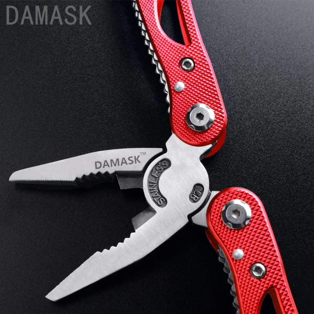 DAMASK Combination Plier EDC Hand Tool Multifunctional Folding Plier High Quality Stainless Steel Pocket Pincers Outdoor Tool DAMASK Combination Plier EDC Hand Tool Multifunctional Folding Plier High Quality Stainless Steel Pocket Pincers Outdoor Tool