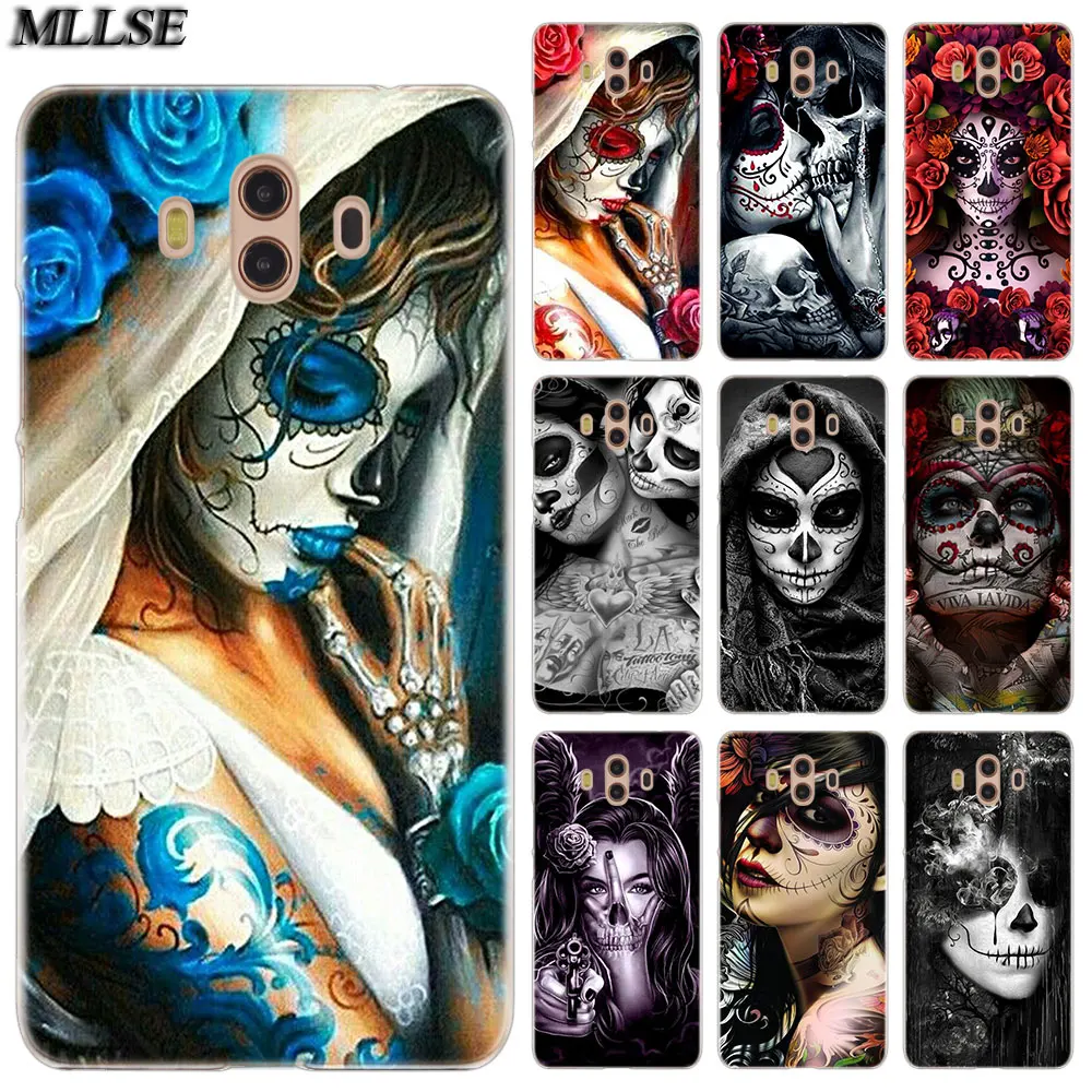 

MLLSE skull and catrinas Fashion Case Cover for Huawei Mate S 10 20 Lite Pro Y3II Y5II Y6II Y5 Y6 2017 Y7 Prime 2018 Y9 2019 Hot