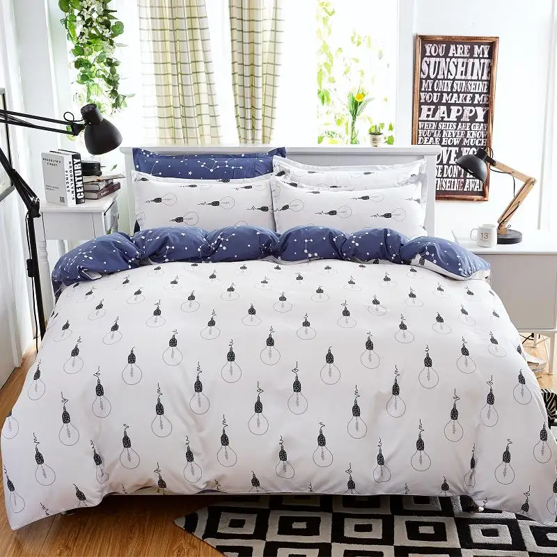 Home Textiles Light Bulb Style Bedding Sets 3 4pcs Of Duvet Cover
