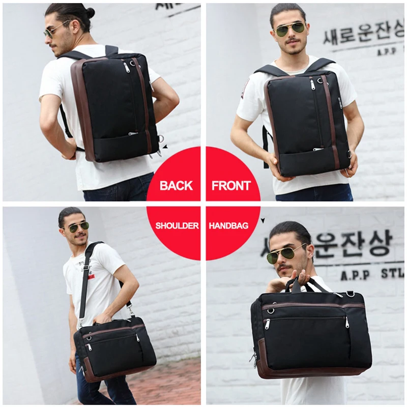

4in1 Bag for Laptop Backpack Male Men 17 15.6 Notebook Business Travel Bagpack Shoulder Hand Bags For Women Mens Large Back Pack