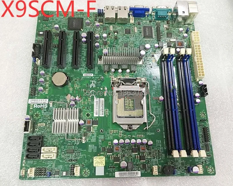 X9SCM F server motherboard C204 chipset LGA1155 tested working-in ...