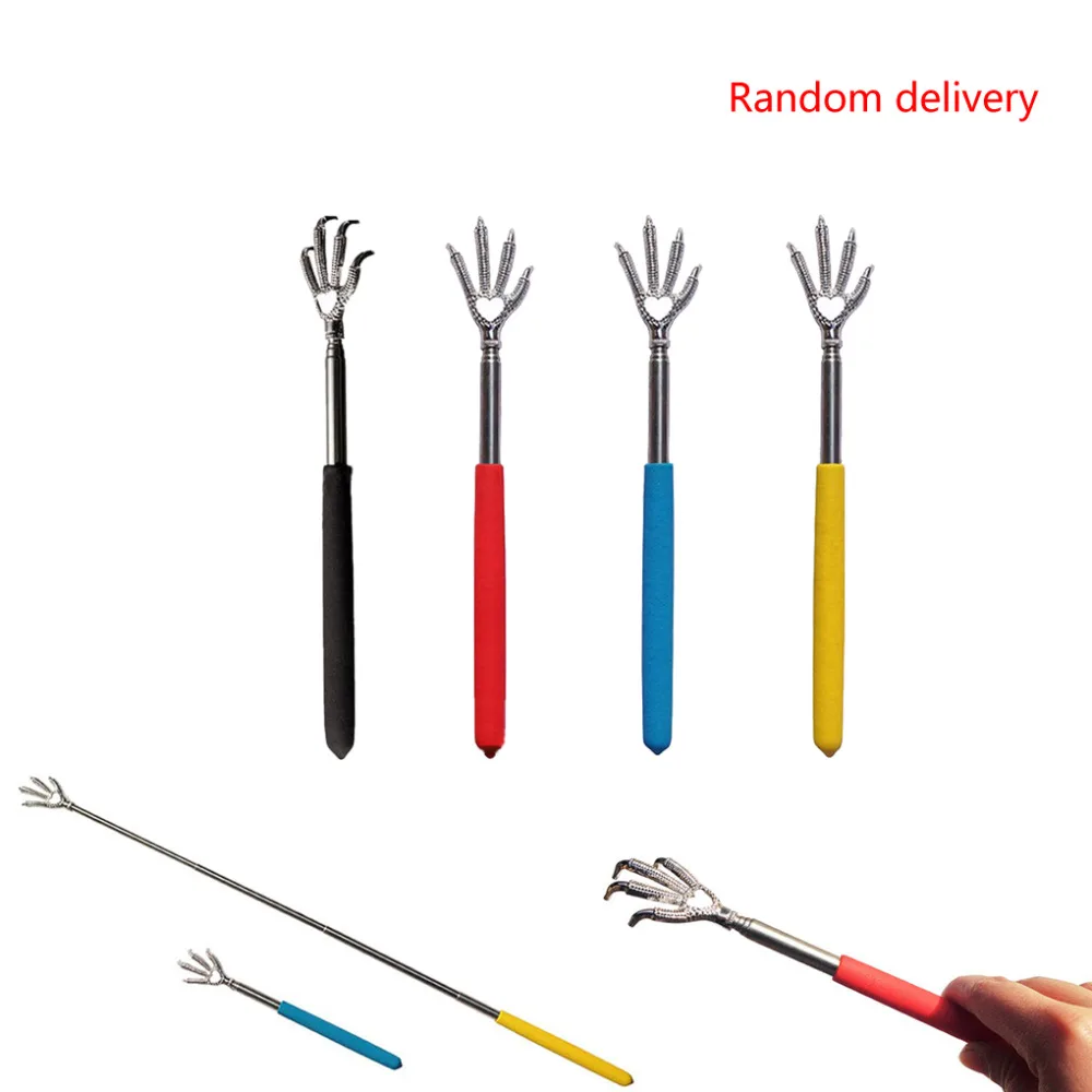 

High Quality 1pc Portable Random Color Convenient Claw Telescopic Back Scratcher For Massage 22-59CM