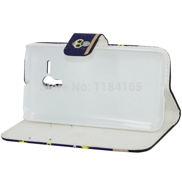 Кожаный чехол для Alcatel One Touch Pop D5 OT5038 5038E 5038D с цветочным узором, откидной Чехол-бумажник с отделениями для карт и подставкой