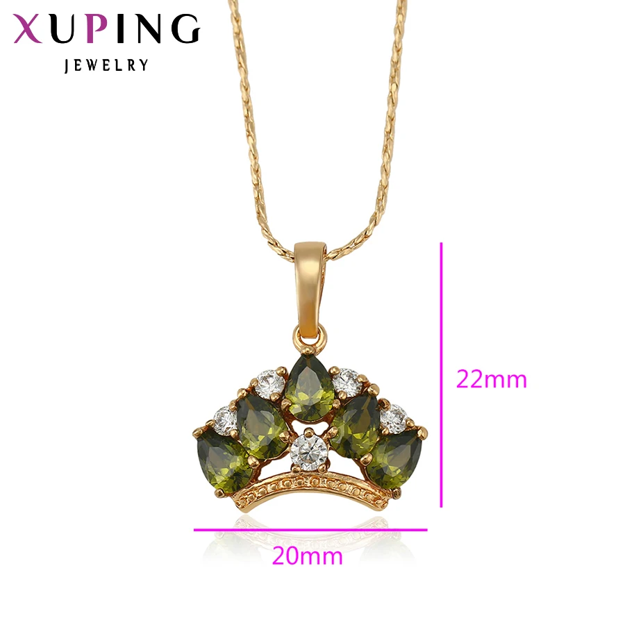 Xuping, модная Подвеска для женщин, ювелирные изделия, классика, синтетический кубический цирконий, дизайн для женщин, Рождественский подарок 31312
