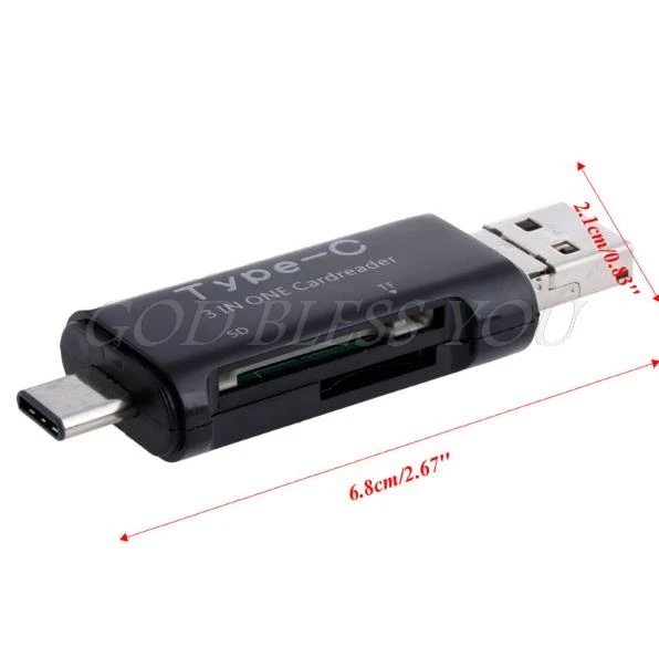 USB 3,1 type C USB-C к Micro SD SDXC TF кард-ридер адаптер для Macbook 12 ''мобильный телефон планшет