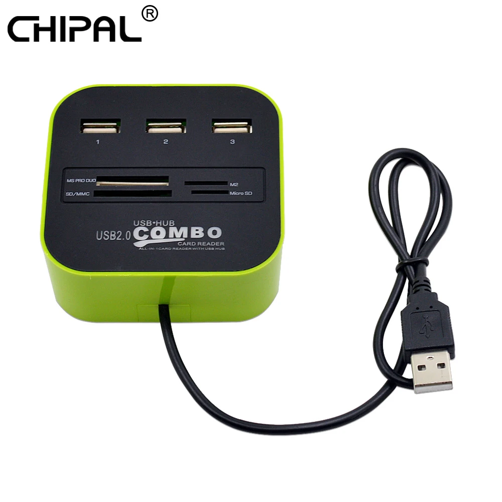 All in 1 Combo Hub USB 2.0 3 Ports Card Reader for SD MMC M2 MS All in 1 Combo Hub USB 2.0 3 Ports Card Reader for SD MMC M2 MS
