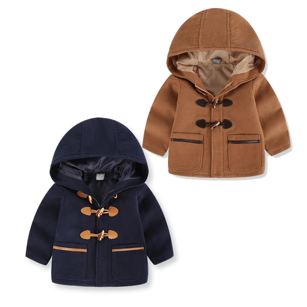 

TELOTUNY Fashion Autumn baby Girl Boy Hooded Autumn Winter Hooded Coat Cloak Jacket Thick Warm Clothes oct 12