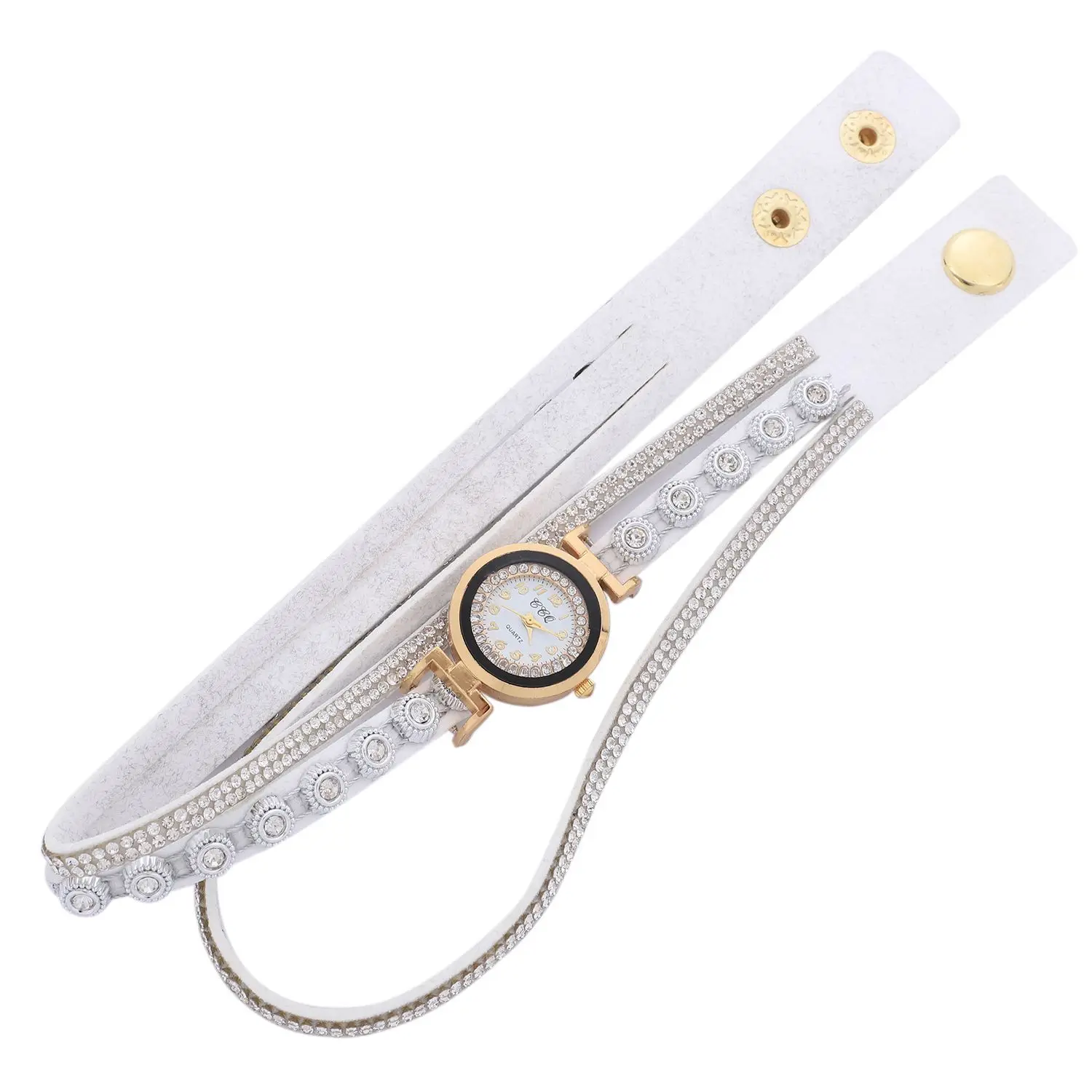 

CCQ Brand Women Rhinestone Bracelet Watches Ladies Quartz Watch Fashion Casual Women Dress Wristwatch C43