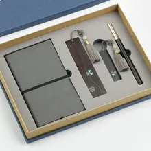 Черное дерево Закладка usb ручка блокнот Подарочная коробка набор используется как подарки на день рождения и небольшие сувениры