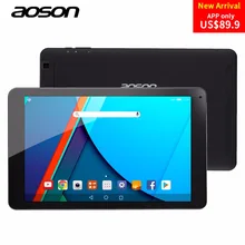 Aoson R101 Classic Black 10.1 inch Andriod 6.0 Tablets PC 16GB ROM 2GB RAM MTK 8163 Quad Core 800*1280 IPS 5000 mAh WIFI GPS