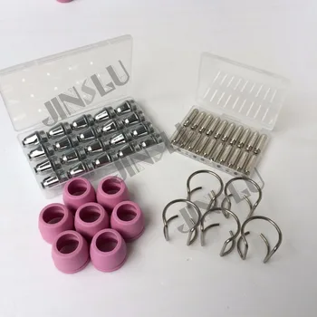 

Free Shipping P60 WSD-60P Plasma Cutting Torch Consumables Shield Cup Electrode Tip Spacer Guide 37PCS
