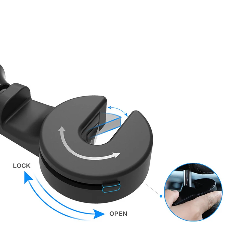 magnet Car Back Seat Headrest Mount Holder For iPad 2 34 Air 1 2 ipad mini 1234 SAMSUNG Mipad 2 Tablet PC Stands Bracket (6)
