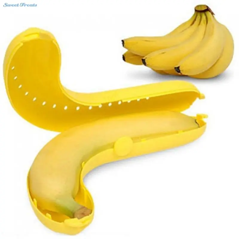 Sweettreats Желтый путешествие путешествия Пластиковый Банан протектор чехол коробка Защитный Контейнер