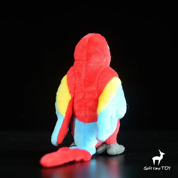 Милые плюшевые попугай кукла маленький красный Ара игрушки Моделирование Животные детская Игрушечные лошадки украшения