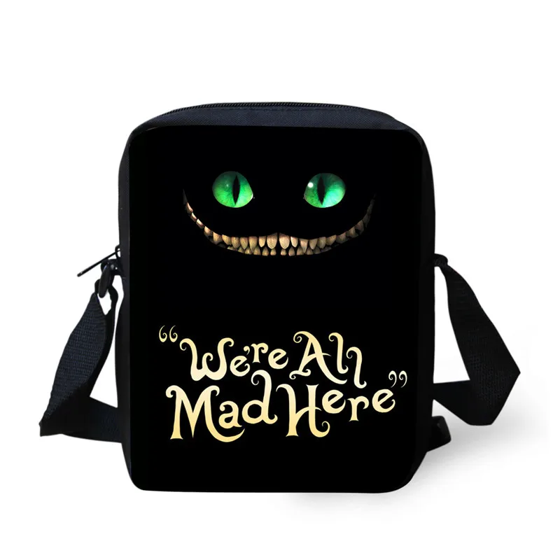 L4069E FORUDESIGNS Cheshire Cat Girls Schoolbags Kids Satchel School Backpack Children Primary School Bag for Boys Mochila Infantil - Цвет: L4069E