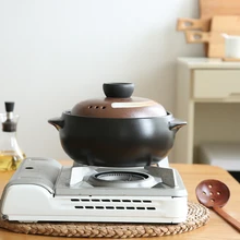 Подглазурная Ретро японский стиль Бытовая кастрюля термостойкая Керамика горшок кантон суп горшок тушеный суп кастрюля