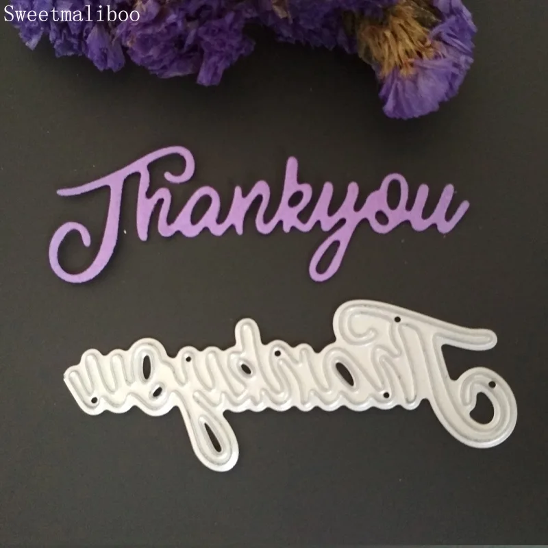 Craft Dies Scrapbooking Thank you Letter Metal cutting dies DIY