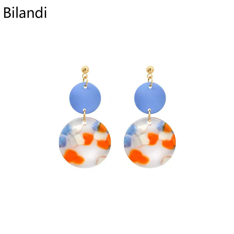 

Resin Earrings In Summer, Japanese And Korean Fashion, Personality Aesthetics, Creative Color Earrings For Woman