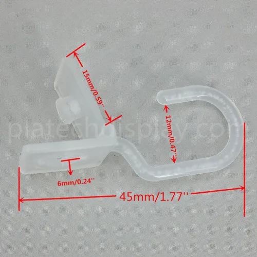 Пластиковые аксессуары для плакатов из алюминиевого сплава, рекламные карты, дисплей, свинцовые рельсы, штанга, подвесная система в супермаркете - Цвет: Hanging Hook