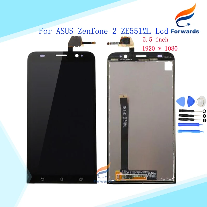 

For ASUS Zenfone 2 ZE551ML ZE550KL ZE500KL ZE500CL Lcd Screen Display with Touch Digitizer Tools Assembly 1 piece Free Shipping