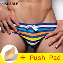 HIBUBBLE горячая распродажа новые мужские с низкой посадкой Сексуальные трусы для серфинга водонепроницаемые мужские купальные шорты для пляжа гей купальники