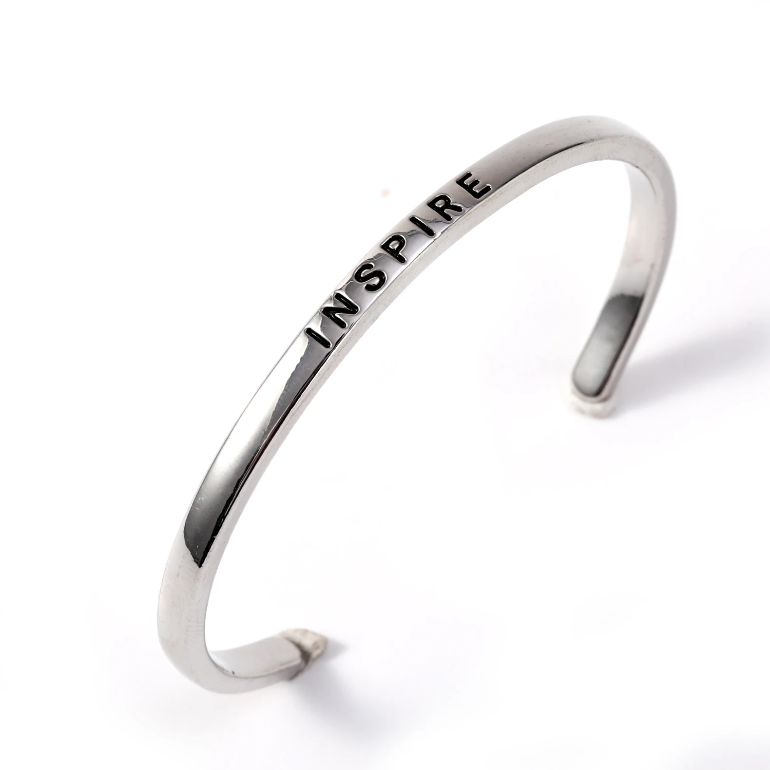 

2019 New Fashion Jewelry Silver Color Simple Cuff Bracelets & Bangles For Women Man Punk Letters Open Bangles Party Best Gift
