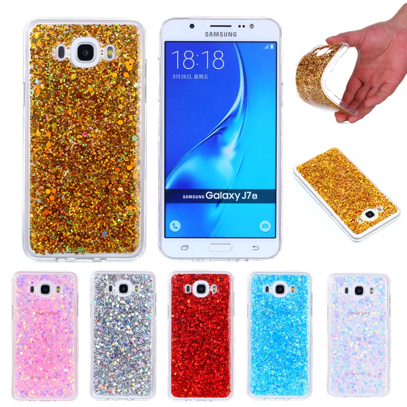 

For Samsung J7 J710 J710F Case Colored Shiny Glitter Silicon TPU Gel Soft Back Cover Case for Samsung Galaxy J7 2017 J710FN J710