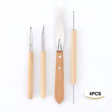 Мягкая глина Diy инструменты деревянные ножи наборы происхождения