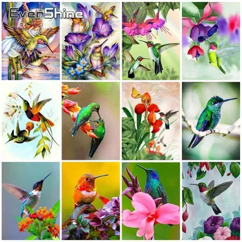 

Evershine Diamond Embroidery Bird And Flower 5D Diamond Painting Full Square Animals Pictures Of Rhinestones Wall Decoration