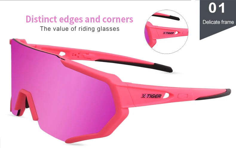 X-TIGER Women Polarized Cycling SunGlasses MTB Bicycle Cycling Eyewear Ciclismo Cycling Glasses Mountain Racing Bike Goggles