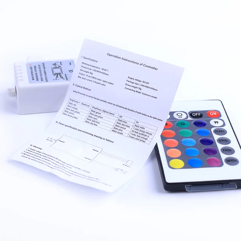 RGB Светодиодная лента 5 м 3528 светодиодов SMD водонепроницаемый пульт