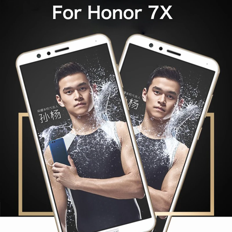 2.5D полное покрытие для huawei Honor 7x 7X пленка из закаленного стекла для Honor 7X BND-AL10 Защитная пленка для экрана на Honor 7X стеклянная пленка