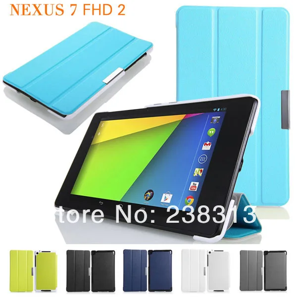 Умный кожаный чехол книжка с подставкой для Google Nexus 7 II 2 Gen Asus 2013 функцией сна и
