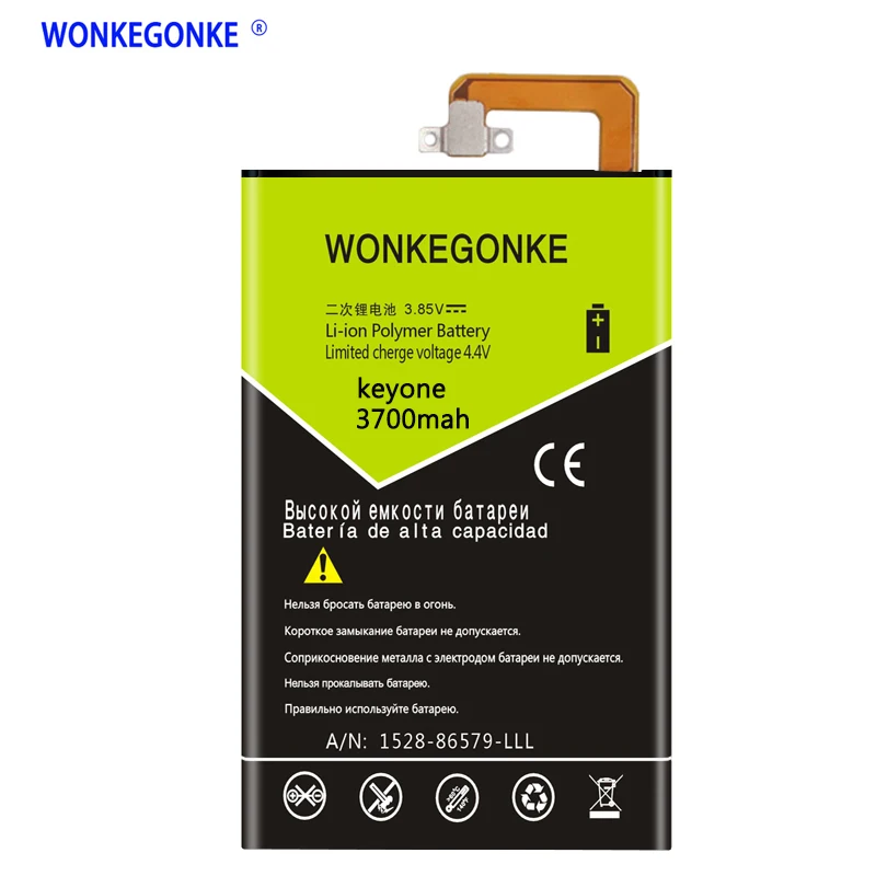 

WONKEGONKE battery For BlackBerry KEYone DTEK70 Mercury Mobile Phone Batteries Bateria