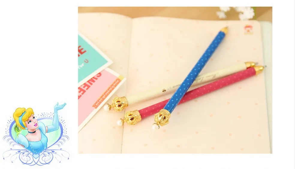 3 pcs/lot High quality 3 colors Cute Crown Kawaii Korea Novelty Mechanical Pencils School Office supplies for girls 05810