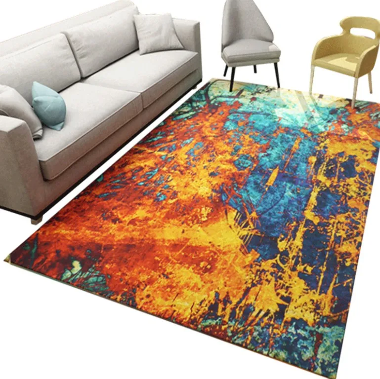 INS Modern Art Carpets For Living Room Abstract Area Rugs Bedroom Home Decor Coffee Table Floor Mat Study Carpet Cloakroom Rug