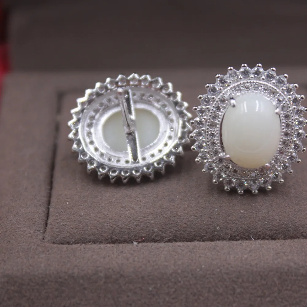 Серьги из чистого серебра S925 пробы гладкие уникальные модные серьги в форме