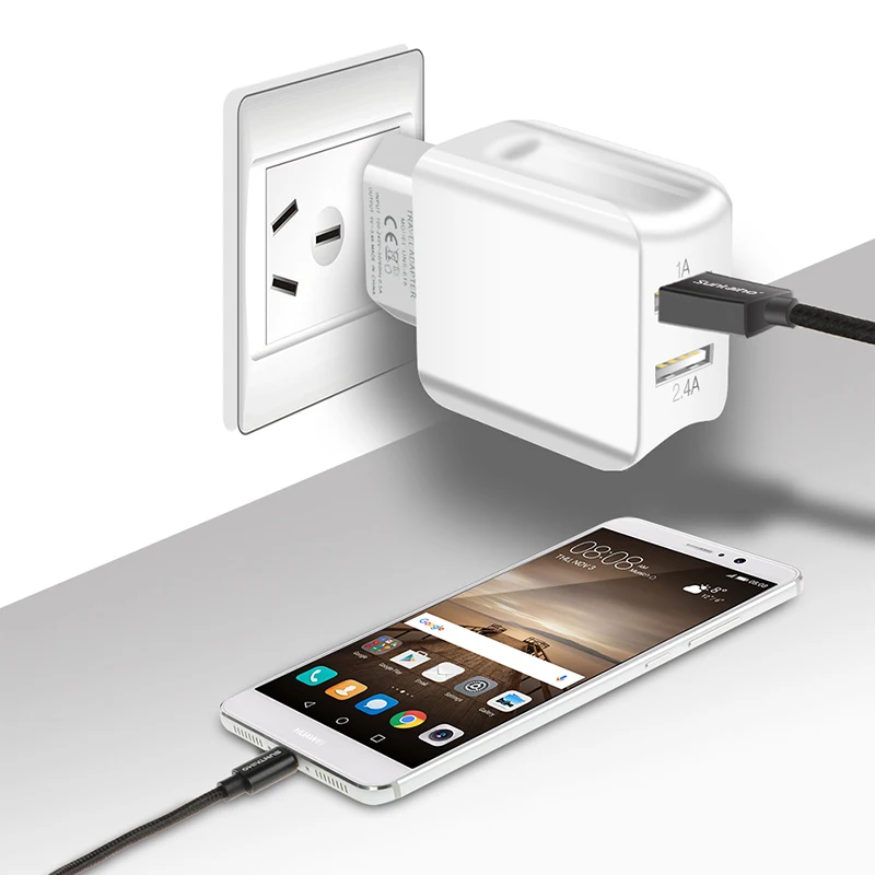 Suntaiho Universal Dual USB Port Charger Travel Wall Charger Adapter Smart Mobile Phone Charger for iPhone/Samsung/Xiaomi /iPad Suntaiho Universal Dual USB Port Charger Travel Wall Charger Adapter Smart Mobile Phone Charger for iPhone/Samsung/Xiaomi /iPad