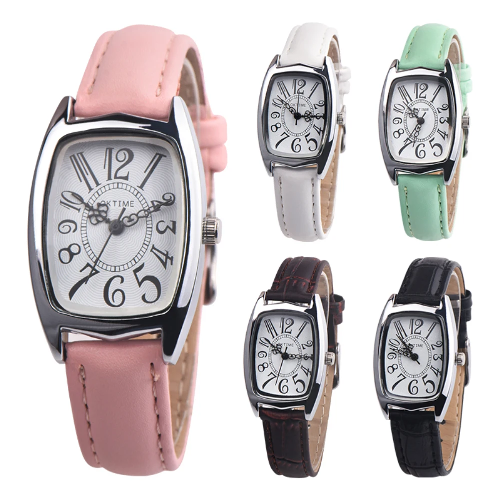 

Women Vintage Rectangle Dial Faux Leather Belt Analog Quartz Wrist Watch Gift