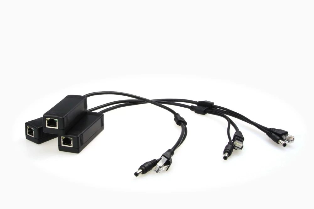 10/100 м IEEE802.3af POE splitter кабель 15,4 Вт выход 12 В/1.25a для ipcam