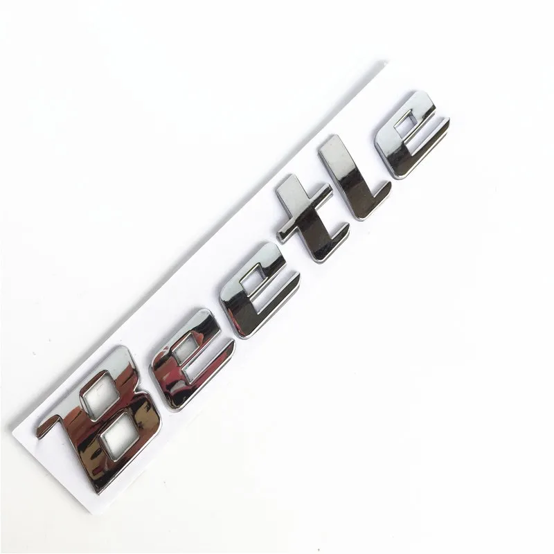 Newbee 3D хромированная металлическая наклейка Beetle эмблема значок Логотип Наклейка для Volkswagen VW Beetle TDI TSI задний багажник автомобиля Стайлинг украшения