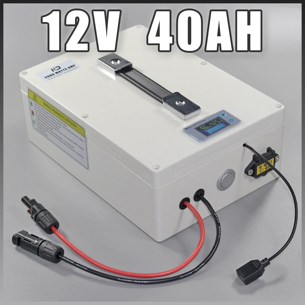 

12v Solar Energy storage Long Life battery 12V 40Ah LiFePO4 Protable battery