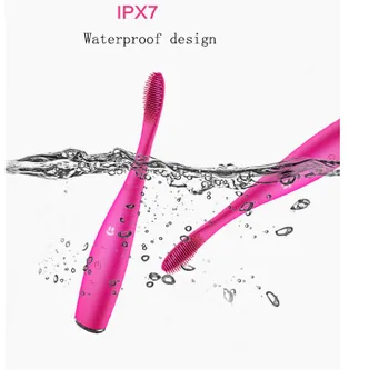 

USB Silicone Toothbrush Child Sonic waterproof food grade intelligent Electric Massage 360 degrees 15,000 Times/min