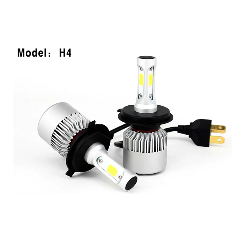 H7 H4 LED Car Auto Headlight Kits 8000LM 72W h1 h3 h8 h11 Led Car Bulbs S2 COB Chips SUV 9005