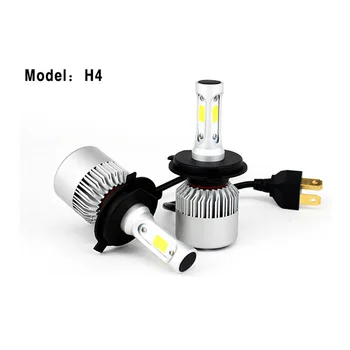 

H7 H4 LED Car Auto Headlight Kits 8000LM 72W h1 h3 h8 h11 Led Car Bulbs S2 COB Chips SUV 9005 9006 9007 Lamps car-styling