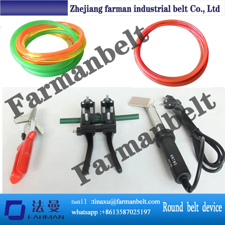 

PU round belt connect device joint machine